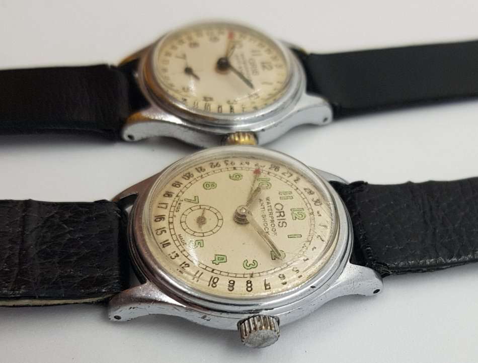 NO RESERVE!!! Swiss ORIS Pointer date His and hers combo (2 watches)
