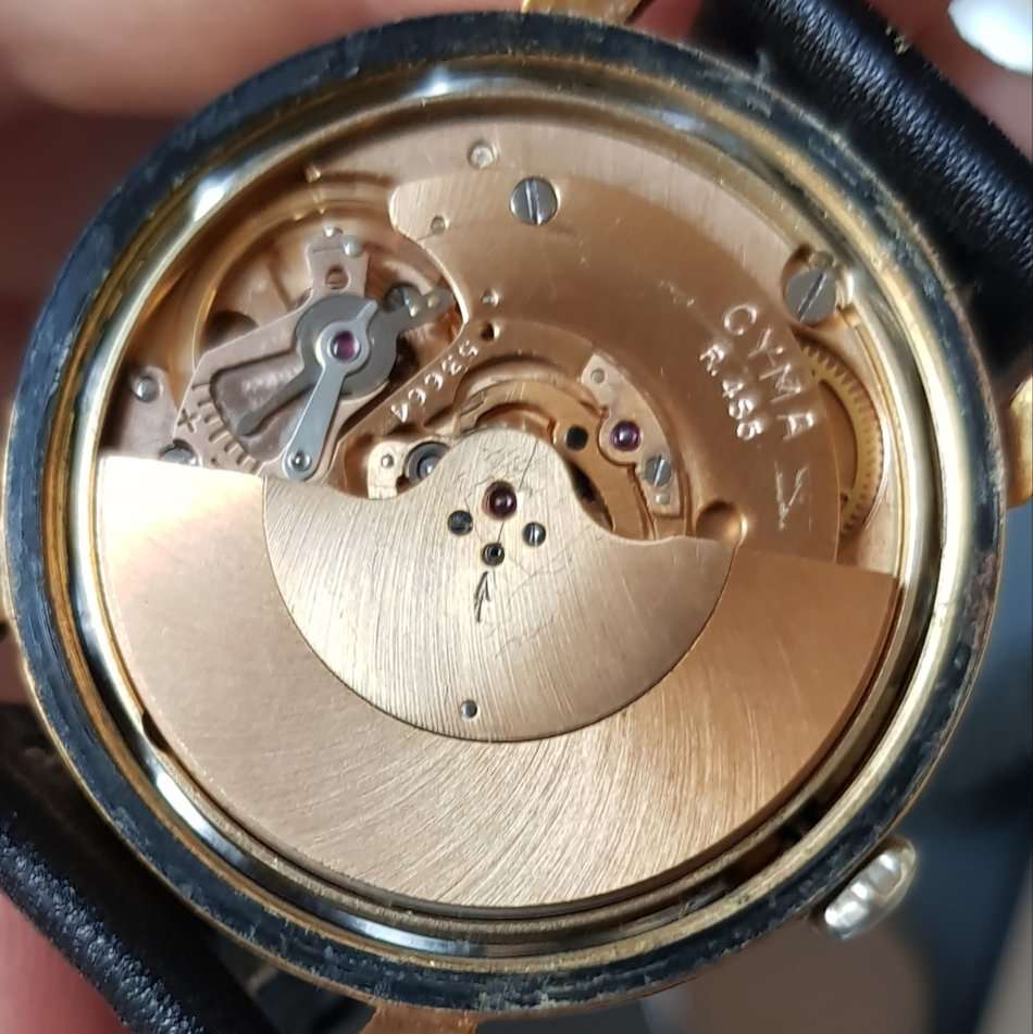 Rare SWISS CYMA 27 Jewel vintage mens watch