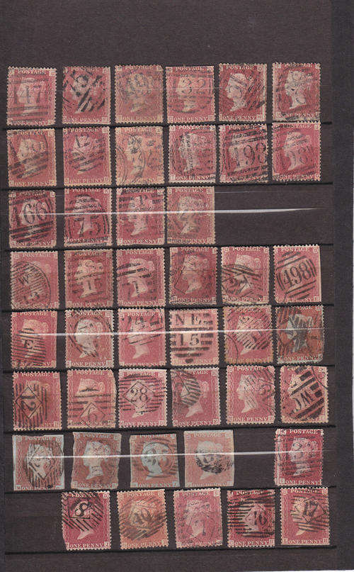 Penny red collection- Good to poor - 46 Stamps 1850+ starting at R5.40 each!