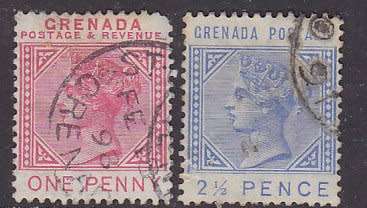 Queen Victoria - Gernada -  1883 - fine used - hinge remain