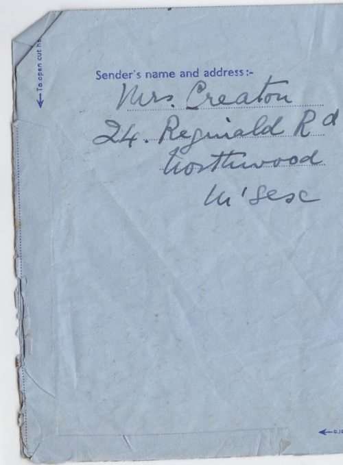 KGVI - 1953 Airmail letter from England to South Africa