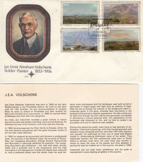 RSA - 1978 - FDC - Jan Ernst