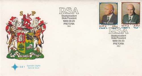 RSA - 1986 - FDC - State President