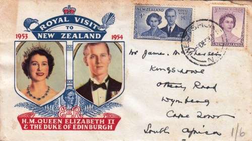 New Zealand - QEII - FDC - 1953/54 - Royal visit