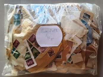 Plastic packet of British stamps - refer to photos