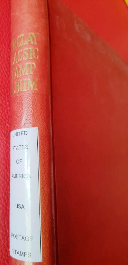 Barclay Classic Stamp Album - Pages USA labeled  - No stamps