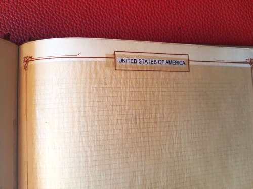 Barclay Classic Stamp Album - Pages USA labeled  - No stamps