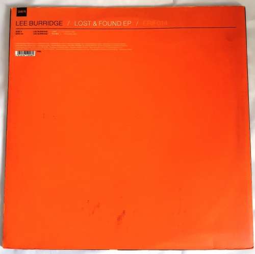LP,Lee Burridge,Lost & Found EP,Record:VG+,Cover:VG+, Label:Fire,CAT: ERIF014,Press:UK,House