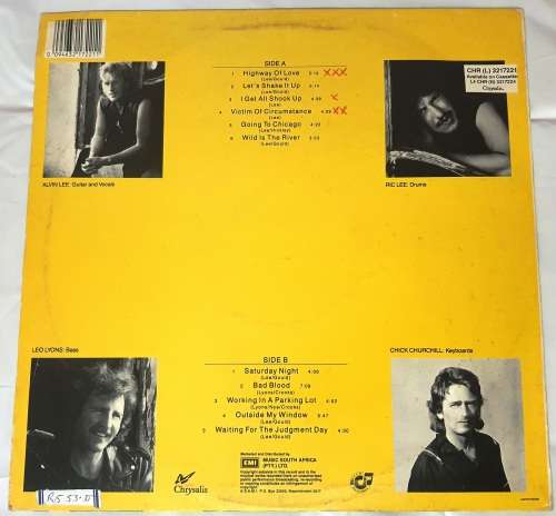 LP,TEN YEARS AFTER,ABOUT TIME,Record:VG+,Cover:VG,LABEL:CHRYSALIS,CAT:CHR(L 3217221,PRESS:SA