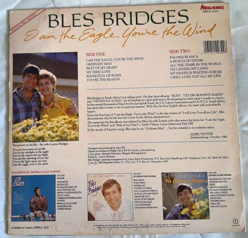 LP,Bles Bridges,I Am The Eagle,You`re The Wind,Record&Cover:VG,Label:Brigadiers,CAT:BRIGL20,Press:SA
