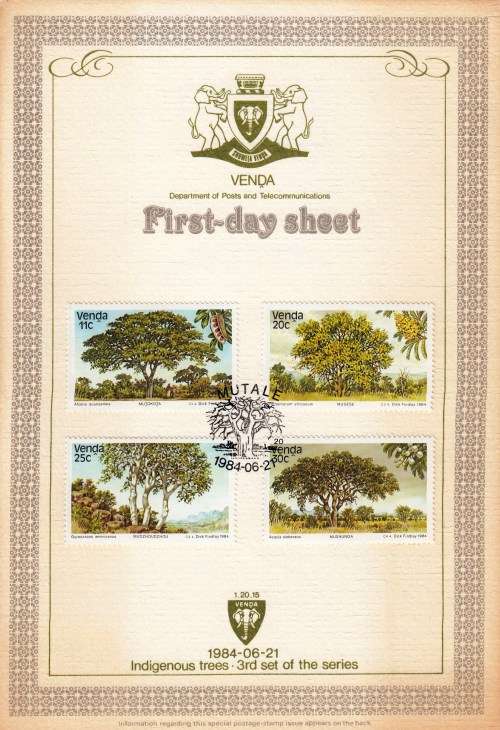 Venda - 1984 - FDS - Indigenous trees - Toning