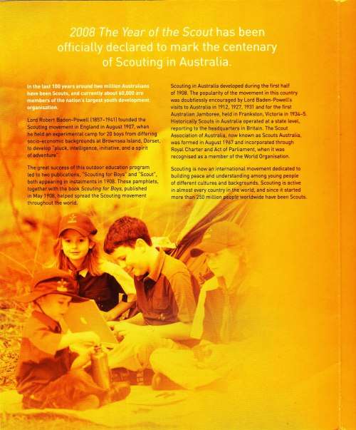 Australia - 2008 - Scout - Souvenir sheet and booklet holder
