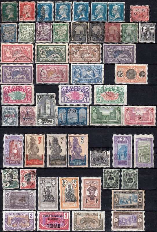 France old stamps selection,Unchecked,FU & MH,finds possible!