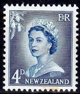 New Zealand,Scott #293,1953,57,MNH,QEII