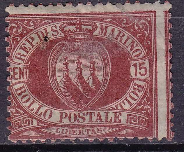 San Marino, SCott #10,1894,MH,Average condition,CV$120.00