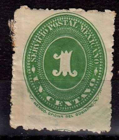 Mexico, Scott #174c,1886,MH,Perf 11,average condition