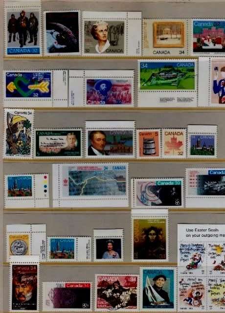 Canada, MH and MNH Unchecked selection, Post 1950,Excellent value, on 4 Stock cards.