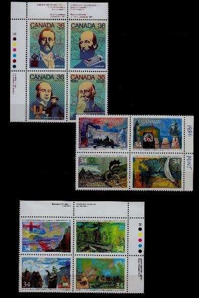 Canada, MH and MNH Unchecked selection, Post 1950,Excellent value, on 4 Stock cards.