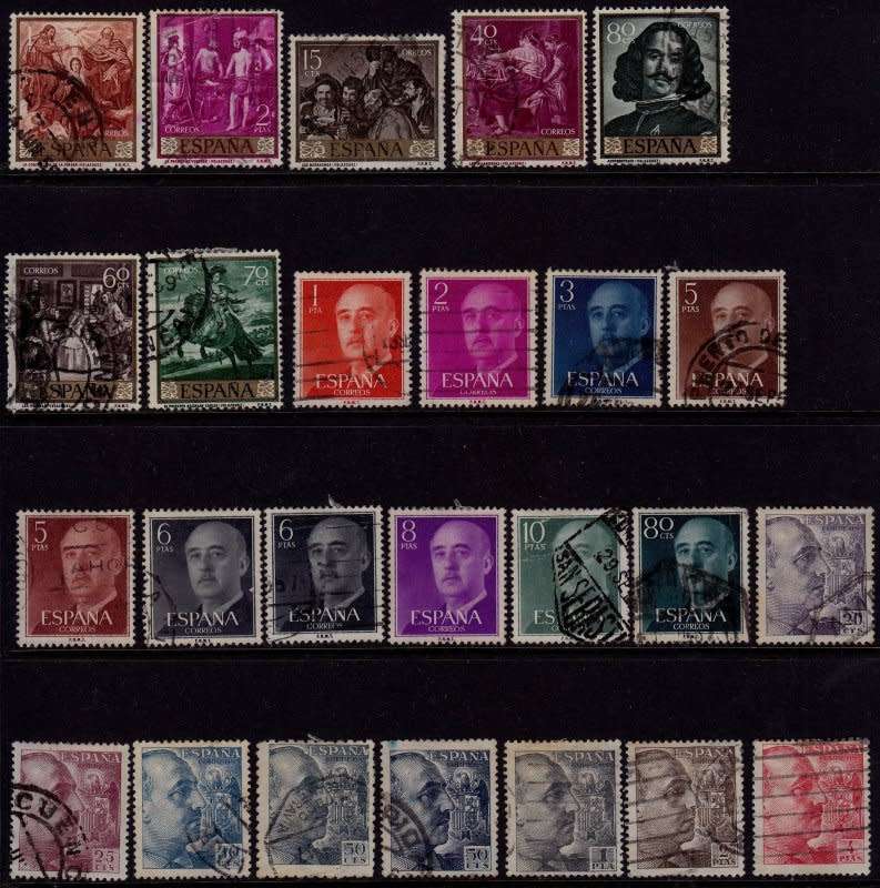 Spain, selection including Scott #688,1939,59,used,CV$23.00