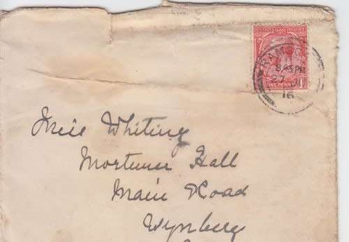 South Africa,COGH ,1916 Entire from England to the Cape Colony