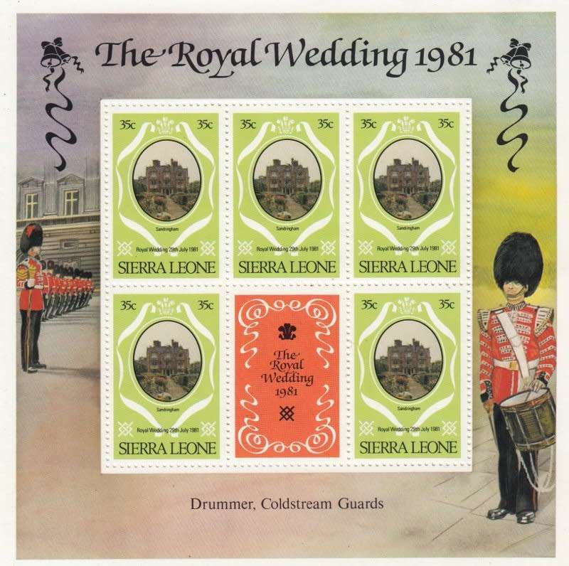 Sierra Leone,Scott #510,512,516,1981,MNH,QEII, 3 X Sheetlet