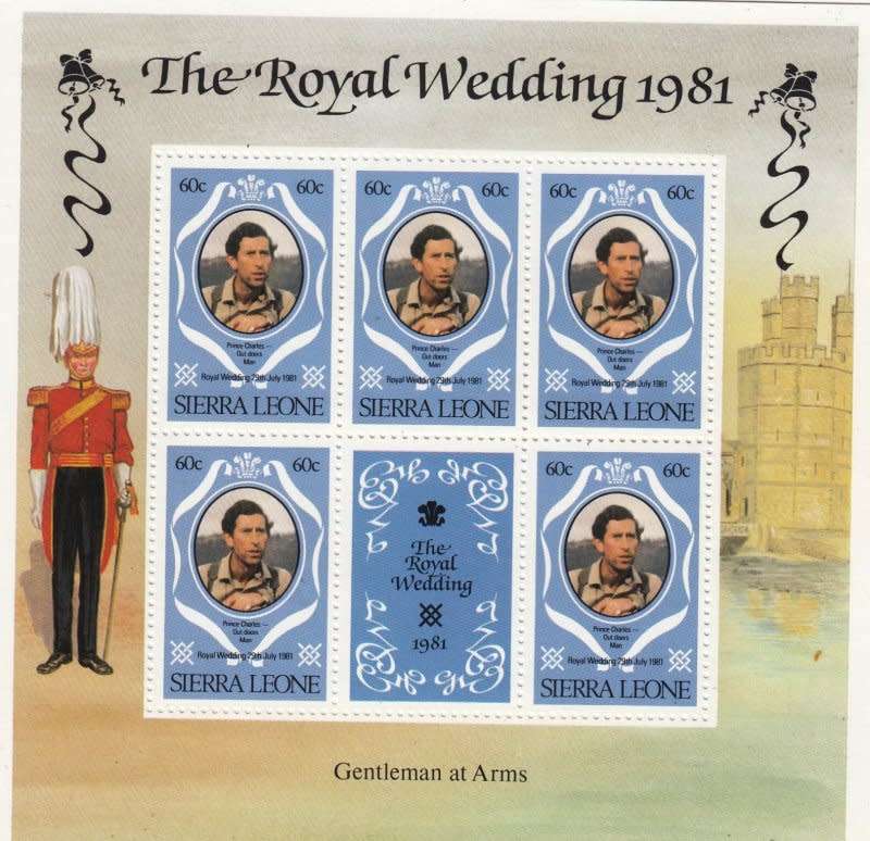 Sierra Leone,Scott #510,512,516,1981,MNH,QEII, 3 X Sheetlet