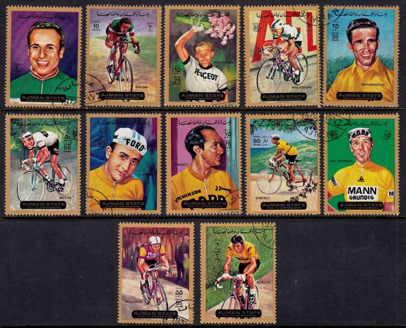 United Arab Emirates,Ajman,As per scan,1972,MNH,CTO,12 stamps!