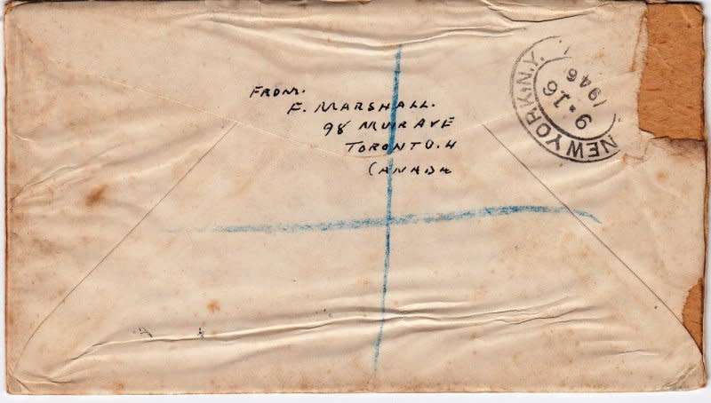 Canada,Scott #CE3,C6,E11,1946,FDC,Size16.6X9.4cm