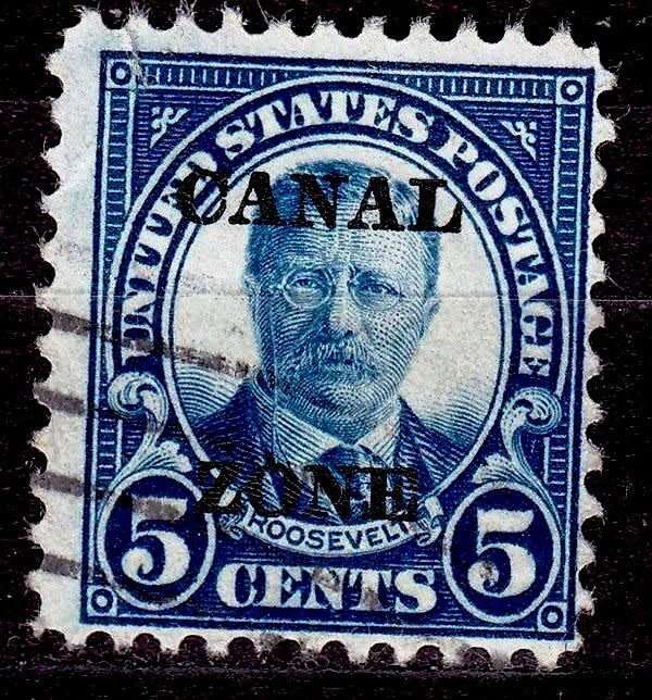 USA, Canal Zone,Scott #74,1924/1925,VFU,CV$7.00