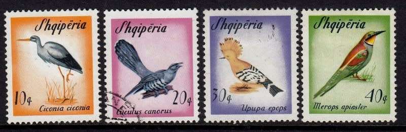 Albania, Scott #847,850,1965,MH,Birds