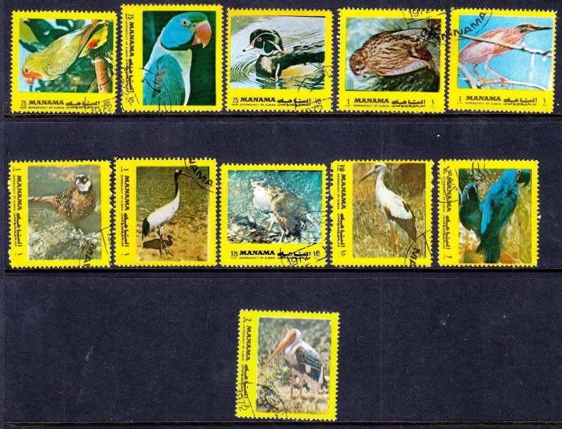 DETAILS SELLER HISTORY SHIPPING QUESTION Bahrain,Manama,1972,MNH,Birds