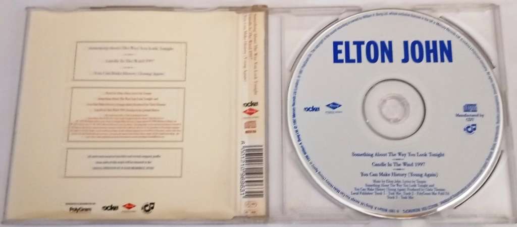 CD, Elton John - single's - VG