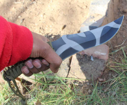 440C Fixed blade military knife with rope handle hunting knife survival knife 27cm **NEW Arrival**