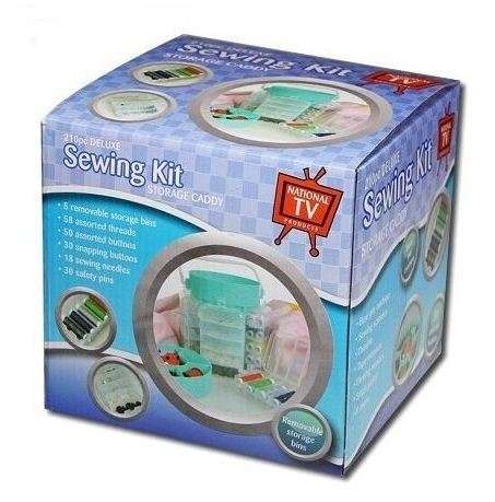 210 PC Deluxe Sewing Kit Set with Storage Caddy Box**New** FOR EVERY HOUSEHOLD