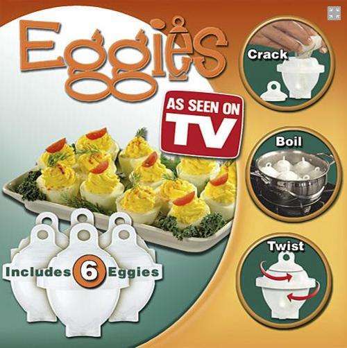 EGGIES - Never peel a hard boiled egg again!!!