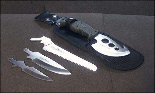 Schrade 4 Piece Camp Set Includes Saw,Drop Point,Skinner**Just Arrived**Camping Gear