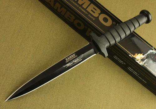 Rambo Double blade edge fixed blade knife hunting**NEW**Quality Gurantee