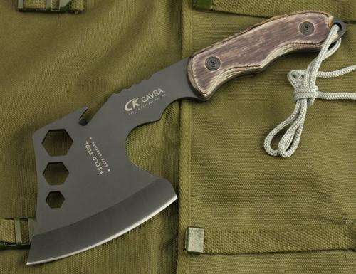 CK Cavra Steel Compact Camping Axe Hunting Hatchet with NYLON Sheath Portable**High Quality