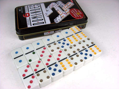 28 Dominoes With Color Dots**Fantastic Christmas gift**