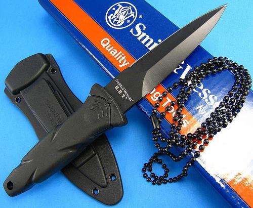 Smith & Wesson H.R.T. Tactical Boot Knife with Molded Nylon Sheath**BRAND NEW ARRIVAL**Limited
