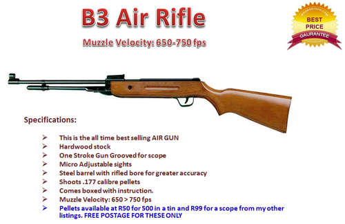 B3 Air Rifle - BRAND NEW - **650fps - 750fps Very Powerful**CRAZY R1 SALE**LIMITED