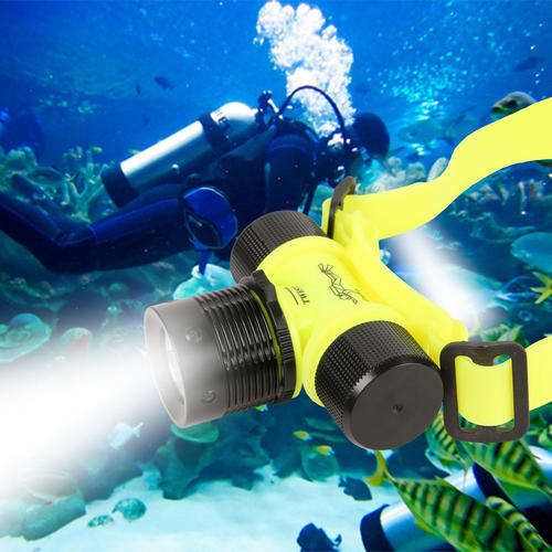800LM Professional Headlamp for Diving-Rechargeable-Incl Battery-Limited**Fantastic Gift**