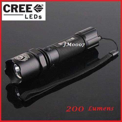 CREE LED Tactical Rechargeable Flashlight Kit **Just Arrived** WARNING-VERY BRIGHT  200LM
