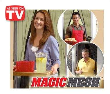 MAGIC MESH - Hands Free Door Screen - Keep Fresh Air in and Bugs OUT