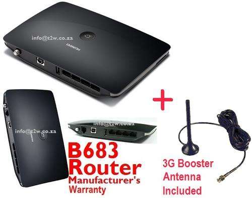28.8Mbps Huawei B683 Wireless 3G/HSPA+ Router - Free 3G antenna included *Manufacture'r Warranty*