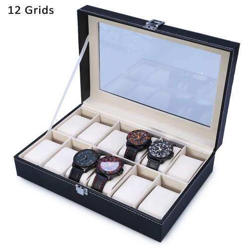 12 Slots Luxury Wrist Watch Display Box Storage Holder