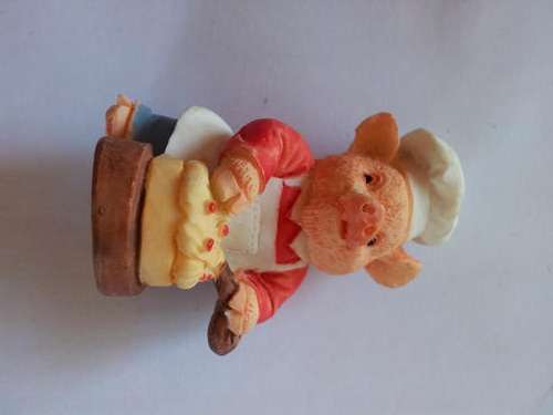 Cute little baker pig