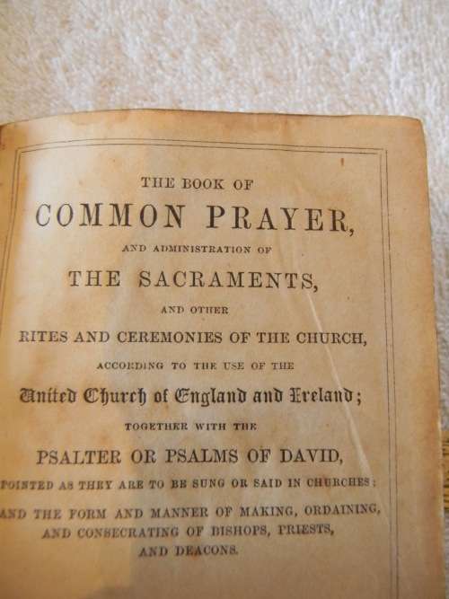 1873 Book Of Common Prayer