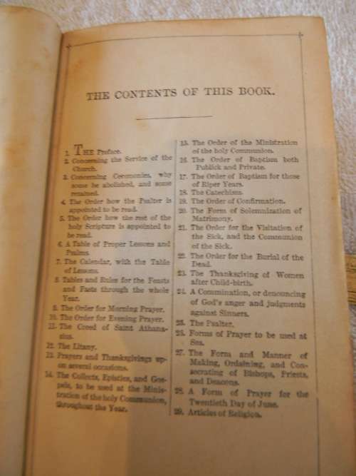 1873 Book Of Common Prayer