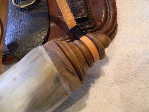 Black Powder Hunting Bag And Black Powder Horn